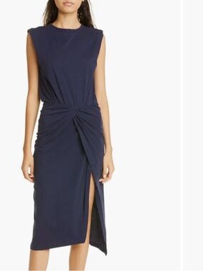 Derek Lam 10 Crosby Sleeveless Twist Waist Cotton Dress NWT